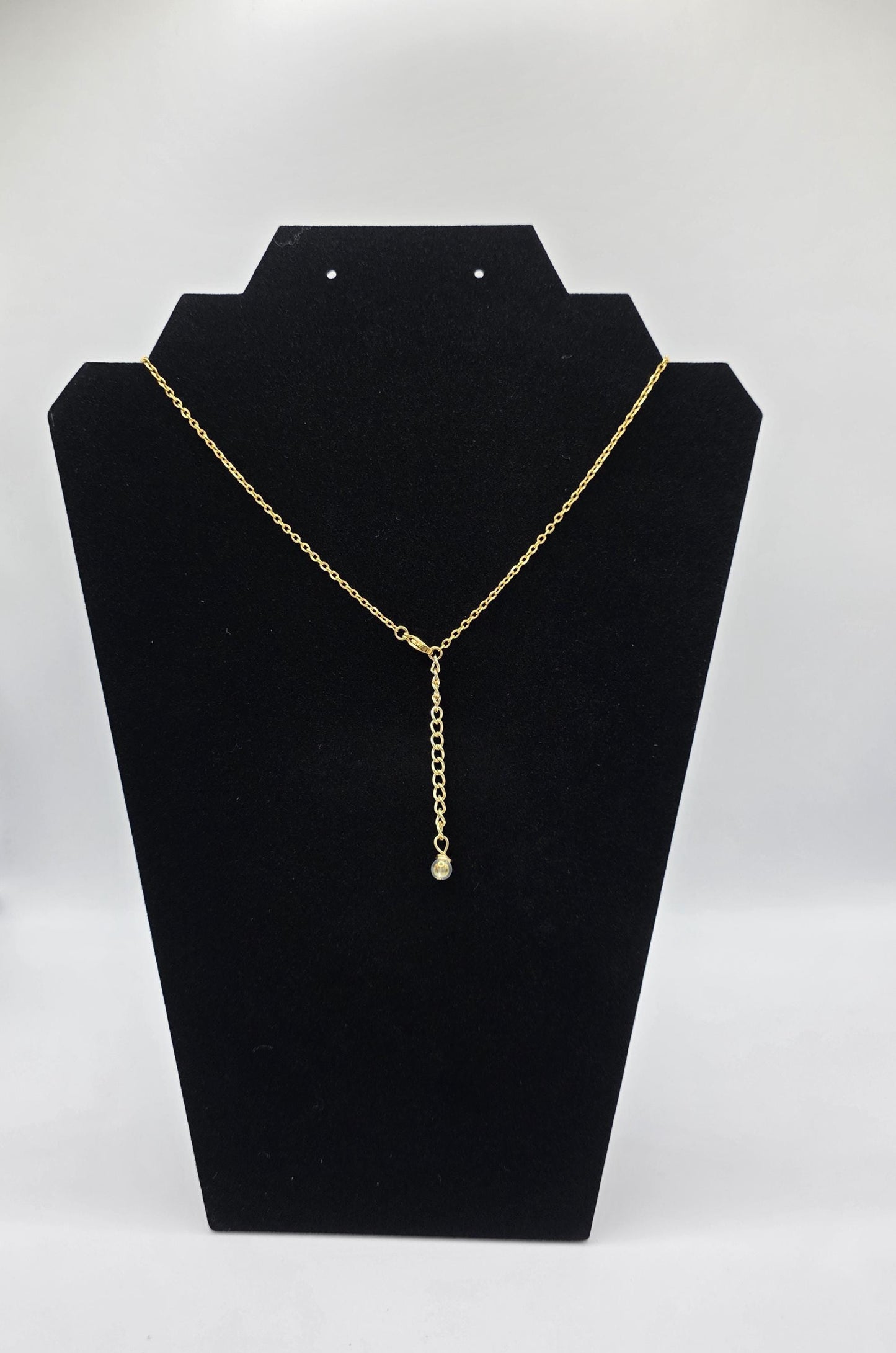 Genuine Florida pink calico shell necklace on 18" (+2") stainless steel chain. Perfect for beach wedding or anytime gift for beach lovers.