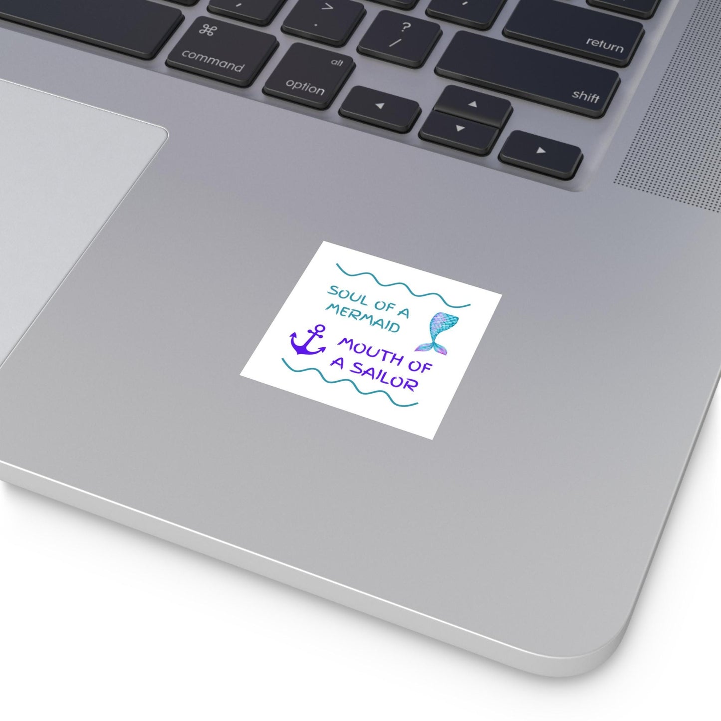 Soul of a Mermaid Vinyl Stickers - Nautical Sea Life Decor, Laptop Decals, Ocean Vibes, Beach Lovers, Gifts for Sailors