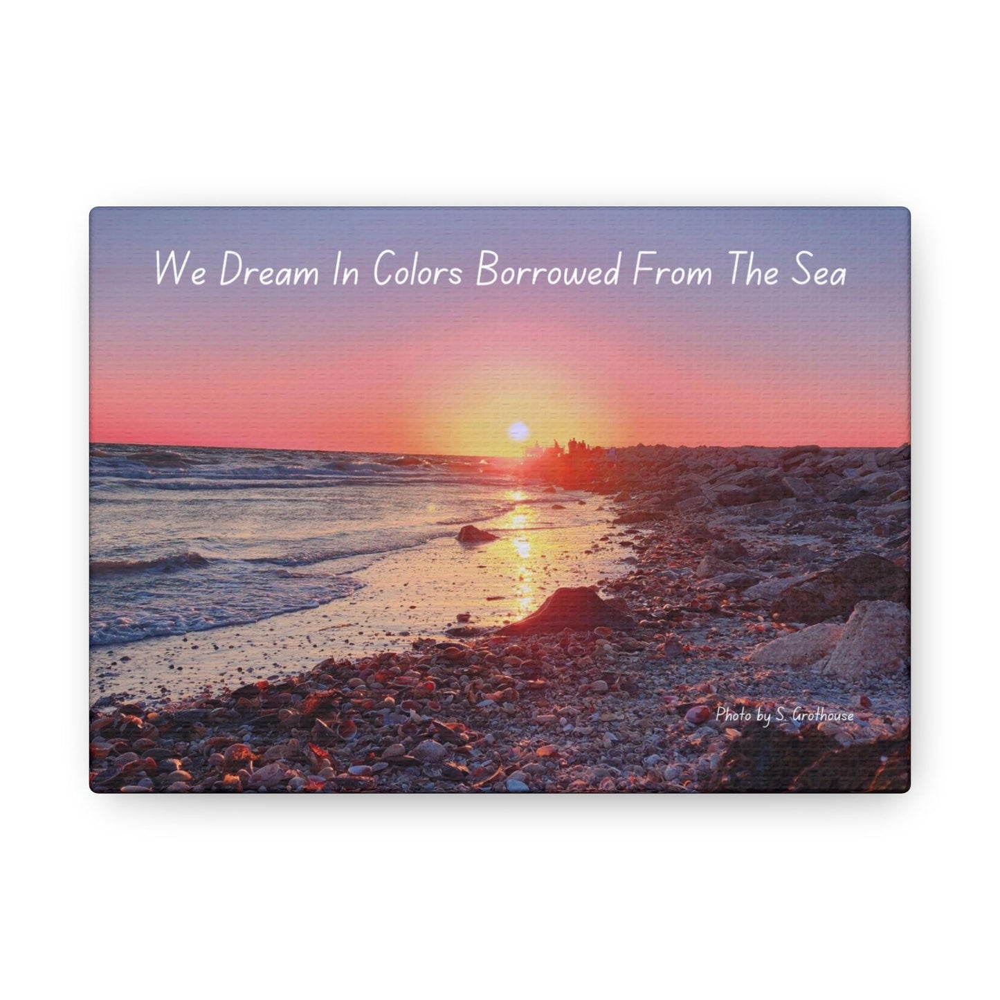 7x5 Canvas Gallery Wraps, Custom Beach Sunset Wall Art, Inspirational Quote Decor, Coastal Canvas Prints, Beach Decor, Tropical Gallery