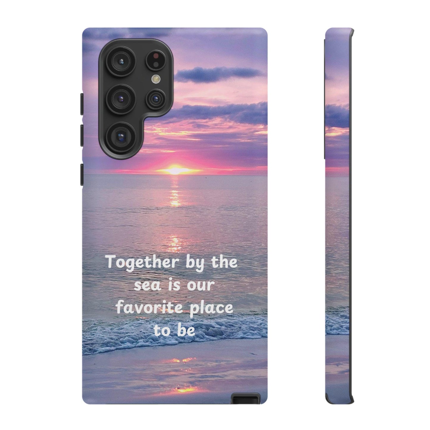 Sunset Beach Personalized Tough Case, Custom Phone Case, Protective Phone Cover, Ocean Lover Gift, Summer Sunset Phone Accessory