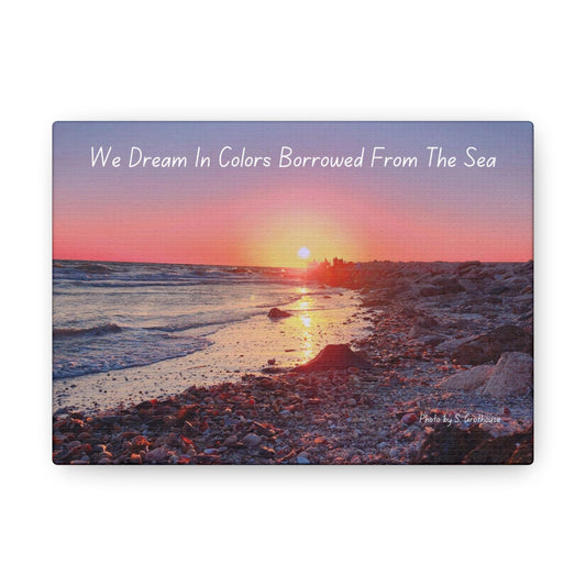 7x5 Canvas Gallery Wraps, Custom Beach Sunset Wall Art, Inspirational Quote Decor, Coastal Canvas Prints, Beach Decor, Tropical Gallery